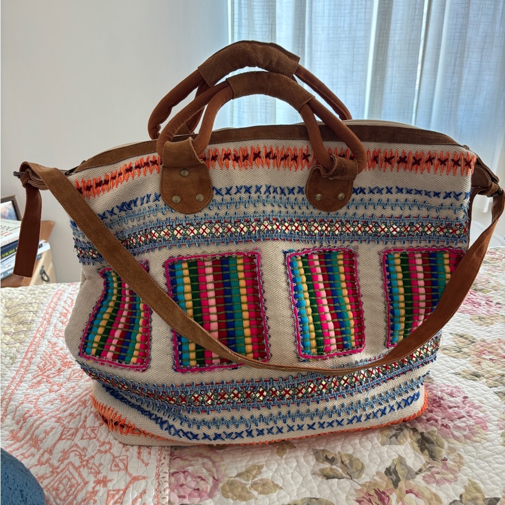 Colorful Embroidered Women's Bag
